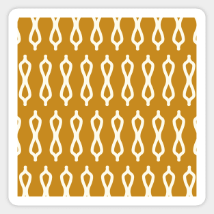 Golden Mustard Moroccan Fretwork Auric Gold Sticker